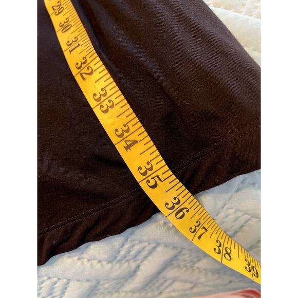 Half Moon By Modern Movement Black Short Sleeve Knit Lounge Dress - Size Large - Picture 5 of 5